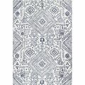 Bashian 7 ft. 6 in. x 9 ft. 6 in. Valencia Collection 100 Percent Wool Hand Tufted Area Rug, Ivory R131-IV-76X96-AL121